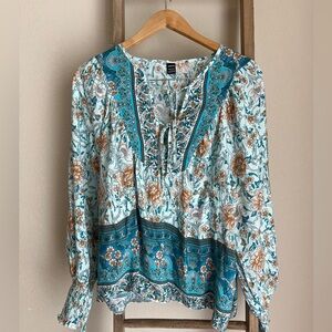 Floral long sleeve shirt